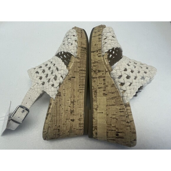 New SO Adriene Girls Chunky Wedge Peep Toe Strappy Sandals 13 Kids boho b - Picture 6 of 12